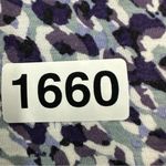 Jaclyn Smith  Long Sleeve Button Pajama Shirt Stripe Womens Large Blue Photo 7