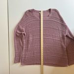 J Jill Crochet Open Weave Pink Pullover Sweater Sz L | Beachy Coastal Grandma Size L Photo 11