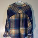 BDG NWT  Urban Outfitters Multicolored Button Down High Low Shacket Blouse Size S Photo 2