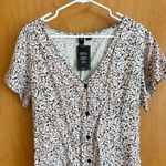 Volcom  Poppin Stone Flutter Sleeve Sundress pink black‎ 10 NWT Photo 2