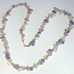14kt GF Gold Filled Amethyst Purple Semi Precious Stone Boho Beaded Necklace Photo 2