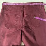 Charlotte Russe  Refuge Burgundy Low Rise Skinny Jeans Size 4 GUC Photo 4