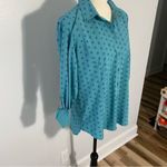 Orvis NEW  Shirt Women's Teal Button Up Roll Tab Sleeve Pockets Photo 1