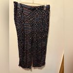 Free People  printed cropped pants Sz XS‎ Photo 1