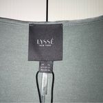 Lysse  Sage Green V-Neck Tunic Mixed Media Blouse Women's XL Flowy Short Sleeves Photo 3