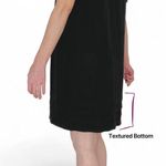 Nicole Miller Original  Black Linen Minimalist Mini Shirt Dress Photo 6
