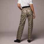 ZARA  VEGAN LEATHER PANTS WITH SNAKE SKIN PATTERN Photo 5