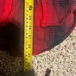 Madewell Classic Buffalo Plaid Flannel Button-Down Shirt Red Black Size S Photo 3