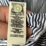 The Great . 3/4 Sleeve Button Down Pinstripe Shirt Blue Womens 1 US S Photo 7