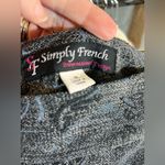 Skirt midi maxi Gray Patterned Brocade Women's Skirt blue grey fringe 12 lined Photo 10