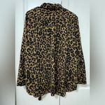 Talbots Animal Print Cheetah Button Shirt Size 1x Leopard Work Casual Blouse Top Photo 2