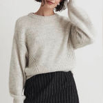 Madewell  Wool Blend Crewneck Wedge Long Sleeve Sweater XS Photo 0