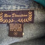 New Direction New Directions Women’s Boho Indie Embroidered Embellished‎ Denim Vest Size M Photo 12