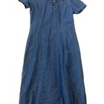 Vintage Nick & Sarah Maxi Denim Dress Blue Size M Photo 2