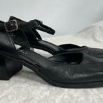 Madeline Stuart  8.5M friendship Black Leather mary Jane chunky heel shoes Photo 0