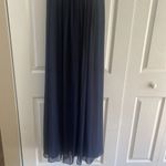 Alfred Sung  Chiffon strapless midnight navy formal dress size 2 prom wedding NEW Photo 5