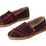 Toms Alpargata Leather
Wrap
Barn Red Earthy
Plaid/Faux Shearling, New With Box Photo 0