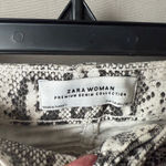 ZARA sz 2 gray white snake print jeans Photo 3