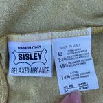 Sisley gold lamé metallic high rise leggings size S small Italian Made in Italy Photo 3