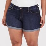 Torrid Dark Wash Denim Shorts Photo 0