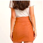 Free People EUC Every Minute, Every Hour Mini Skirt in Burnt Orange - Size 10 Photo 1