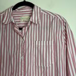 Sezane Striped Button Down Shirt Long Sleeve Cotton Top Size 38 Red Photo 1