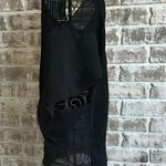 Stella Carakasi Black dress Sz XS Asymmetrical Semi Sheer Linen Nylon B… Photo 4