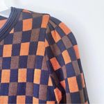 Morine Compte Marant checkered wool blend cardigan sweater size Small Photo 2