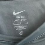 Nike One Tank Top Cropped High Neck Dri Fit Fitted Workout Exercise Lounge Green Photo 1