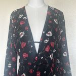 Lush Clothing BLACK FLORAL JUMPSUIT Photo 4