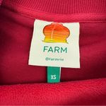 Anthropologie Farm Rio X  Warm Welcome Sweatdress Sweatshirt Dress Burgundy Red Photo 12