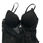 La Senza  Sexy Lingerie Size Small One Piece Overall Bodysuit Lace Black #10-91 Photo 3