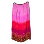 Requirements Vintage Y2K Pink Flower Paisley Print Maxi Skirt Size L Photo 4
