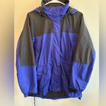 The North Face Blue and Black Hooded Windbreaker Jacket Women's Size Medium Photo 4