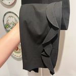 IRO Fholan Women's Black Slim Fit Ponte Stretch Dress Ruffled Pants Photo 4