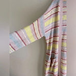Wonderly Striped Knit Fringed Cardigan Duster NWT Photo 1