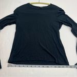 Rag and Bone Womens Size Medium Black Long Sleeve Shirt Top Stretch Modal Spandex Photo 5
