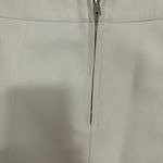 Forever 21  White Faux Leather Mini Skirt Size‎ Large Photo 2