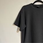 Athleta Seasoft Ribbed Tencel Short Sleeve Tee Dress Grey Size Medium Tall Photo 3