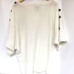 Vertigo Paris Angora Sweater White Buttons Medium Photo 1