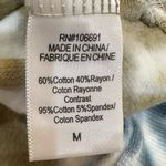 Young Fabulous and Broke  Green and White Tie-Dye Shoulder Pad Sleeveless Top Sz M Photo 4