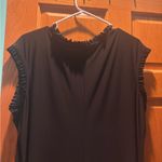 Annalee + Hope  Black Sleeveless Ruffle Short Dress Size XL Photo 3