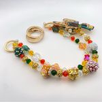 Handmade 🦋Luxury Bag/Phone Chain Charm/Keychain Colorful Filigree Butterfly Crystal Beads Photo 5