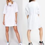 adidas Originals white logo string Tee Dress Photo 4