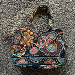 Vera Bradley 2000s Y2K  Kensington Quilted Shoulder Bag Paisley Floral Retired Photo 0