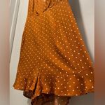 Forever 21 Rust Brown & White Polka Dot Print Halter Romper Playsuit - M Photo 11