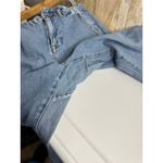 ZARA High Waisted Denim Jeans Paperbag Waist Straight Leg Women S Photo 3