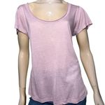 Daftbird Women’s Size P S Lavender Pale Purple Button Back Scoop Neck T Photo 0