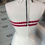 Rue 21 Red White Blue Crochet Halter Crop Top Americana Womens L XL Photo 5