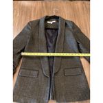 Veronica Beard  Clay Open front Shawl lapel Boyfriend Blazer Green/ Brown wool 8 Photo 4